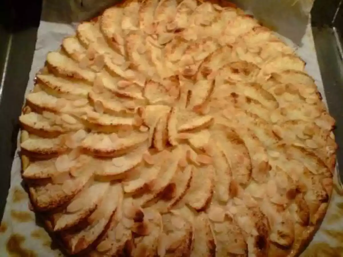 Tarte fine pomme, banane et amandes - photo 2