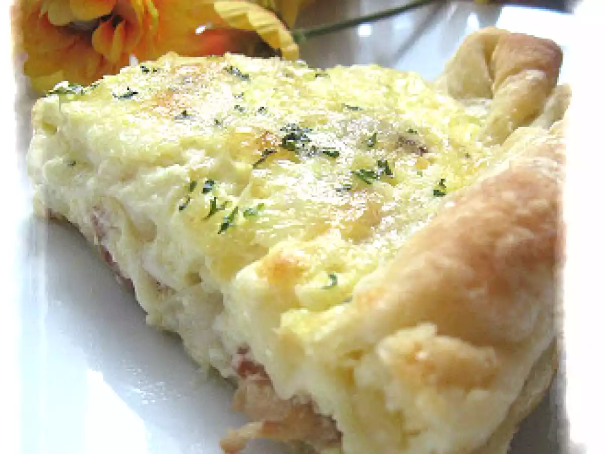 Tarte fondante à l'oignon et au bacon - photo 2