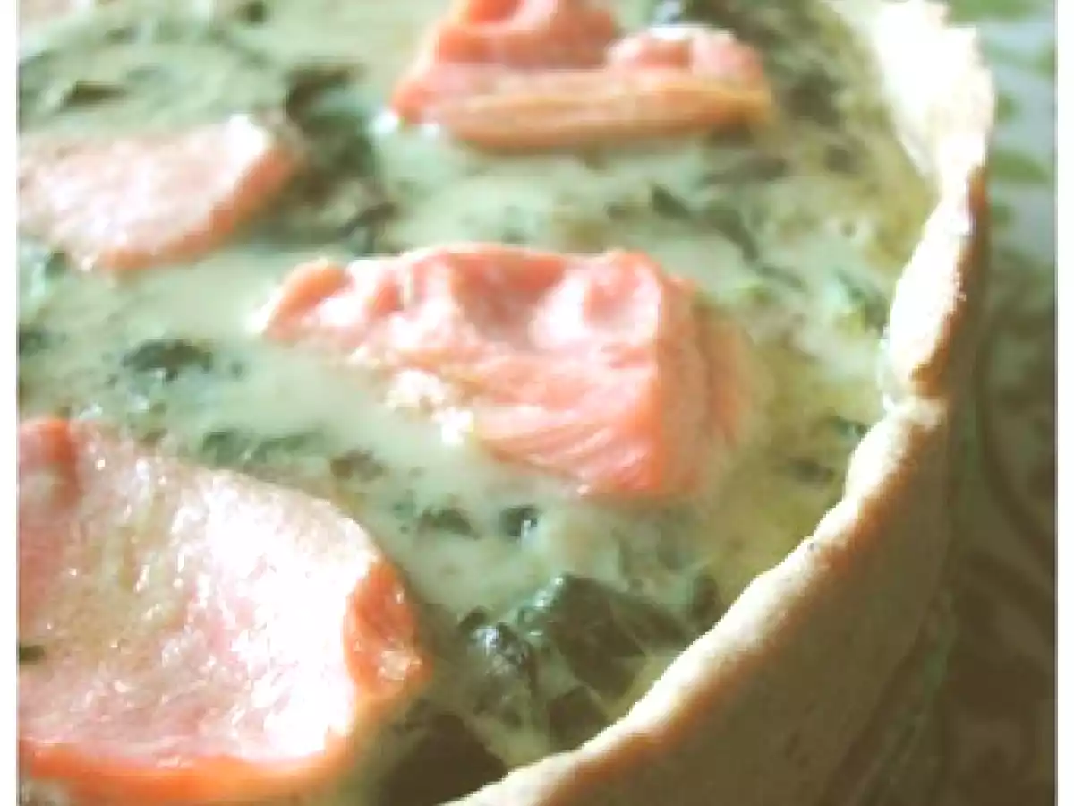 Tarte salée SANTÉ à l'épeautre, saumon, épinards et oseille - photo 2