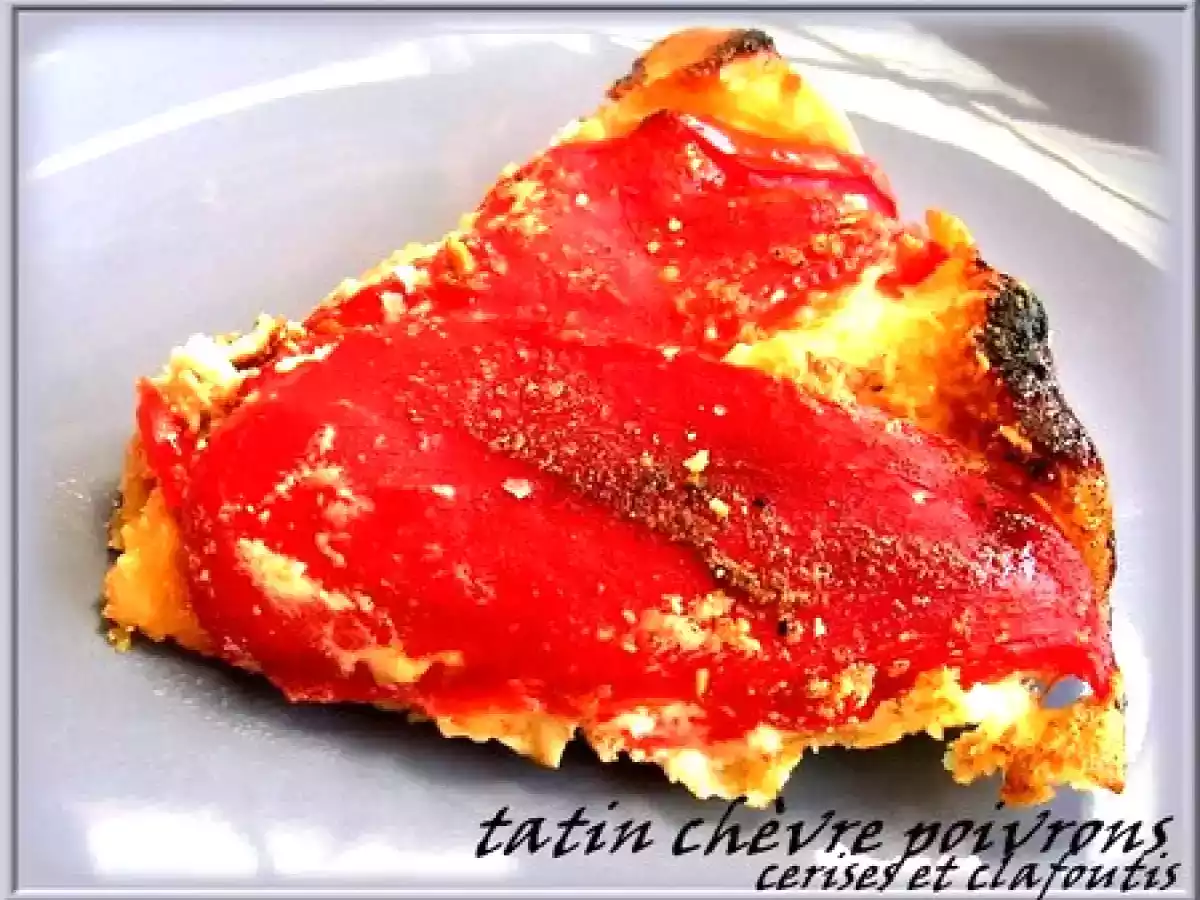 TARTE TATIN CHEVRE ET POIVRONS ROUGES - photo 2