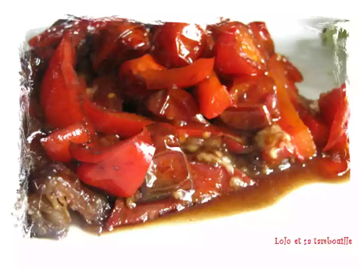 Tatin aux tomates cerise, poivron et caramel de vinaigre balsamique - photo 3