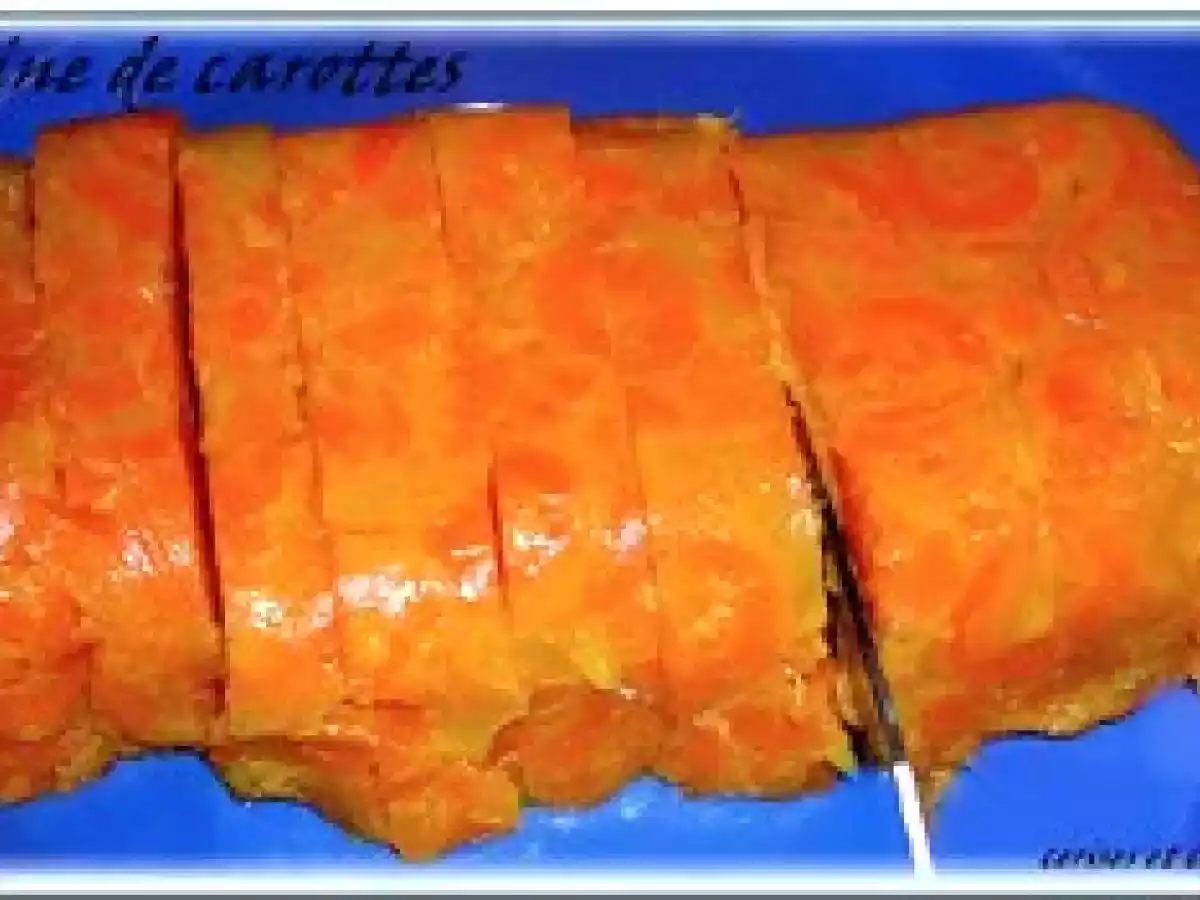 TERRINE DE CAROTTES AU CUMIN