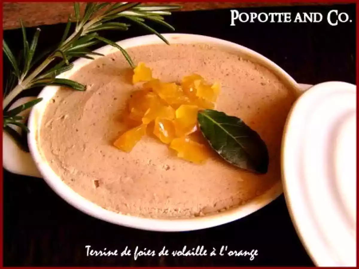 Terrine de foies de volaille à l'orange