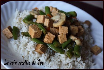 Riz aux épices et tofu fumé - Recette Ptitchef