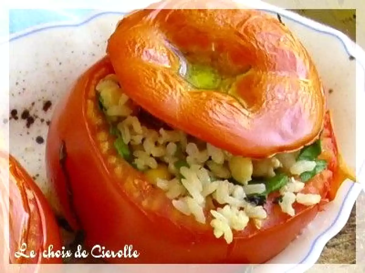 Tomates farcies au riz et aux herbes, souvenir de vacances grecques - photo 2
