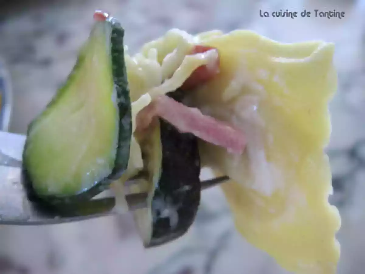 Tortellinis aux courgettes en gratin - photo 2