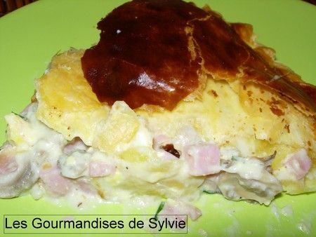 Tourte Aux Champignons Et Au Jambon - Recette Ptitchef