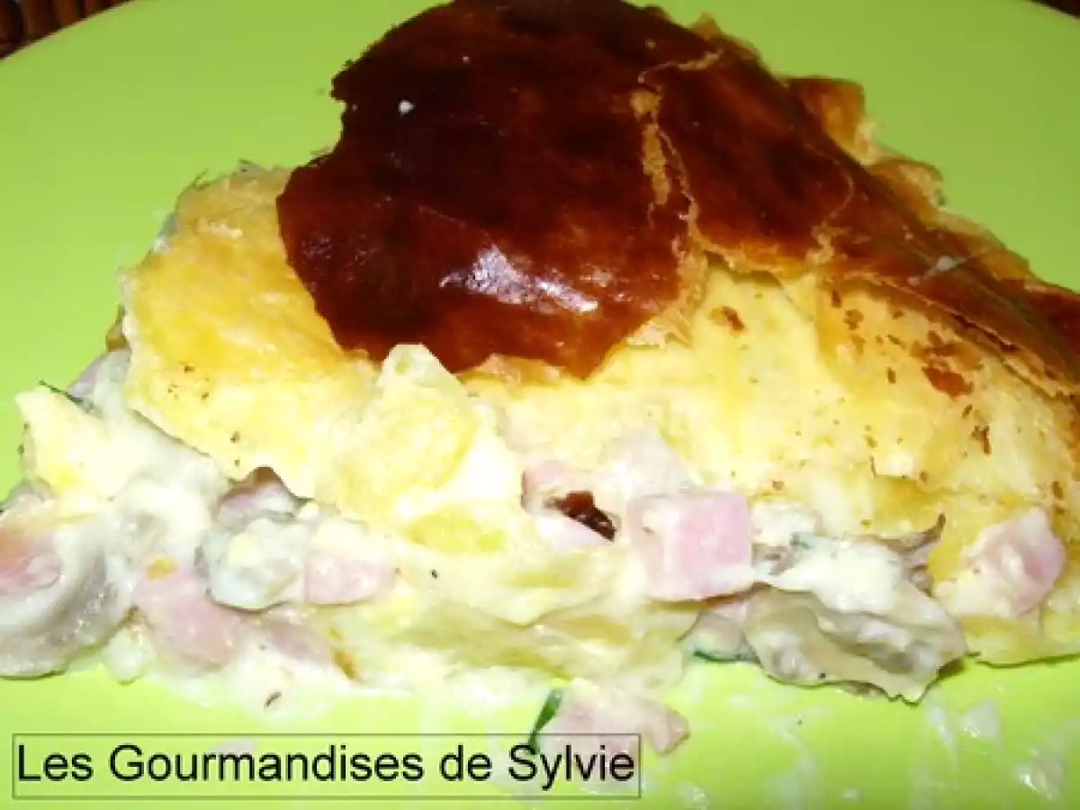 Tourte aux Champignons et au Jambon