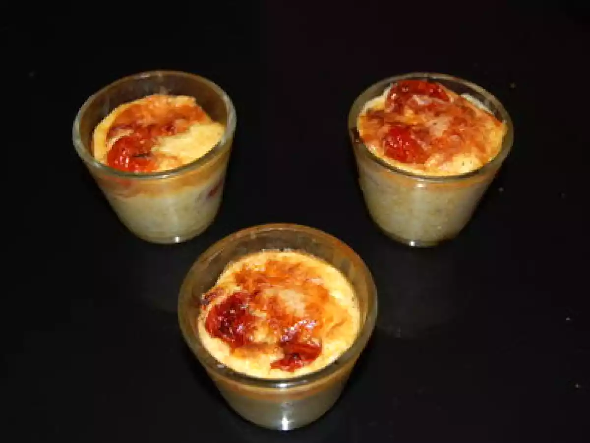 Une petite douceur salée: Petites crèmes Ricotta Comté Parmesan