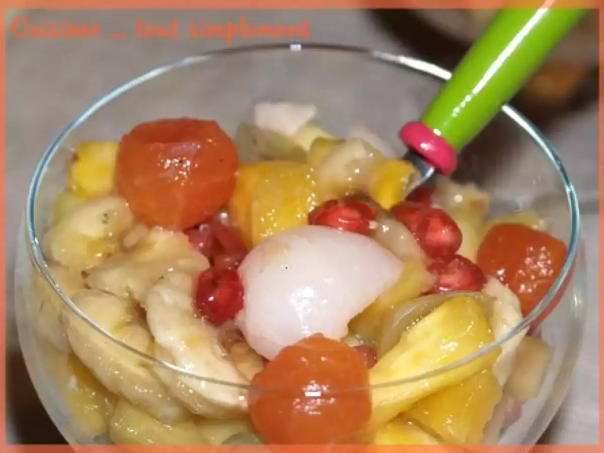 Une Salade De Fruits Exotique ... il faut bien ça après les fêtes - photo 2