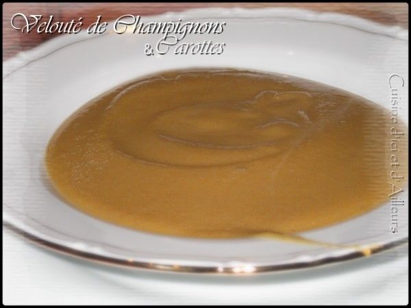 Soupe champignon online carotte