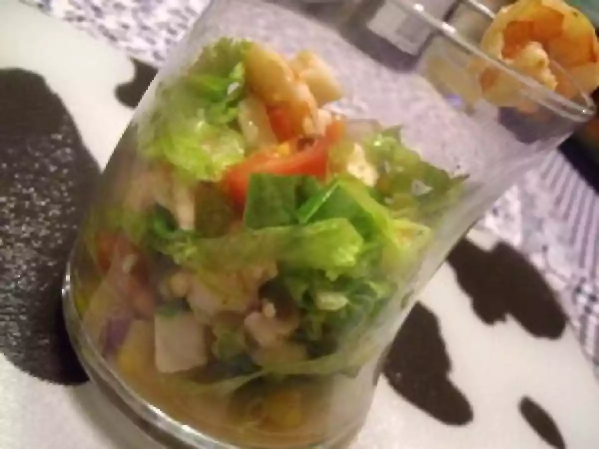 Verrine de Salade Folle à la Crevette et Maïs - photo 2