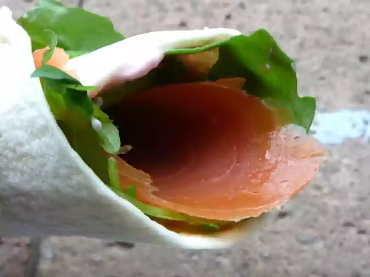 Wrap de saumon à la roquette - photo 2