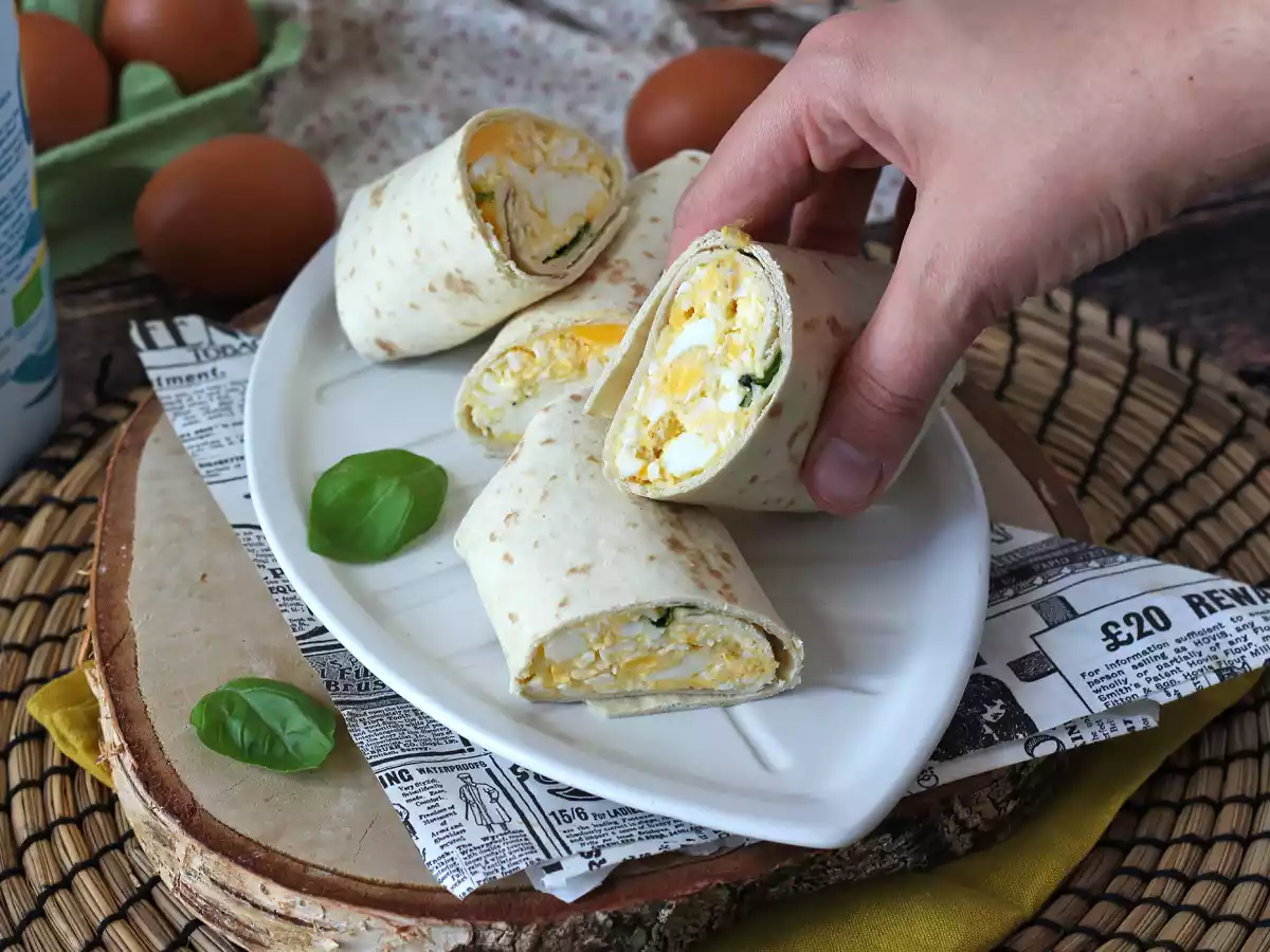 Wrap moelleux et super protéiné aux œufs et à la feta - photo 3